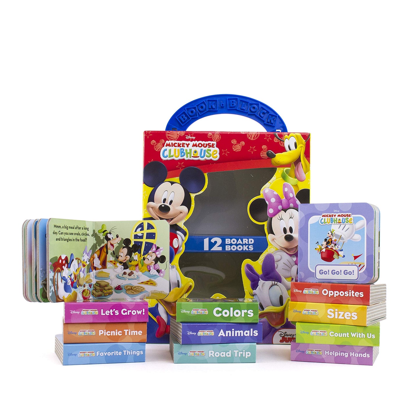 Disney Junior Mickey Mouse Clubhouse - My First Library Board Book Block 12-Book Set -Kids Board Book