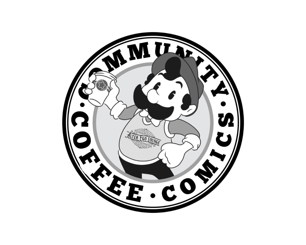 Community Coffee Comic Sticker