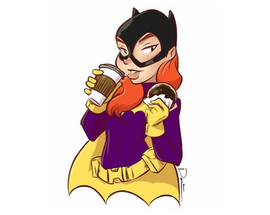 Batgirl's Breakfast Sticker