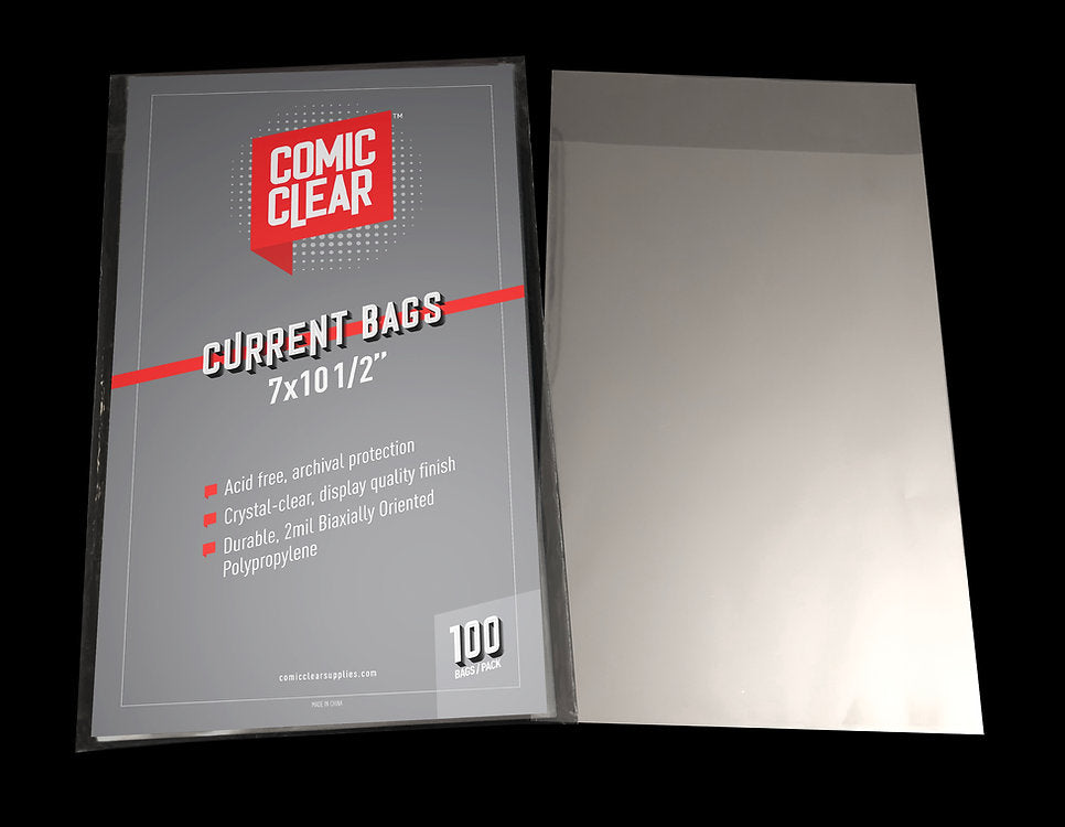Comic Clear Current Size Premium OPP Comic Bags x100